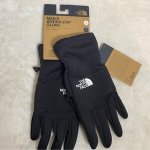 The North Face Men's Sierra Etip Black Gloves Sz L